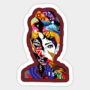 Abstract illustration Sticker